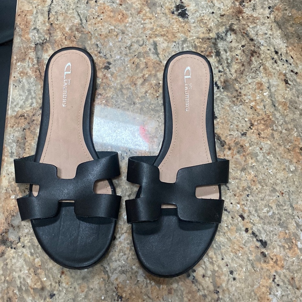 Zara style oran h sandals black